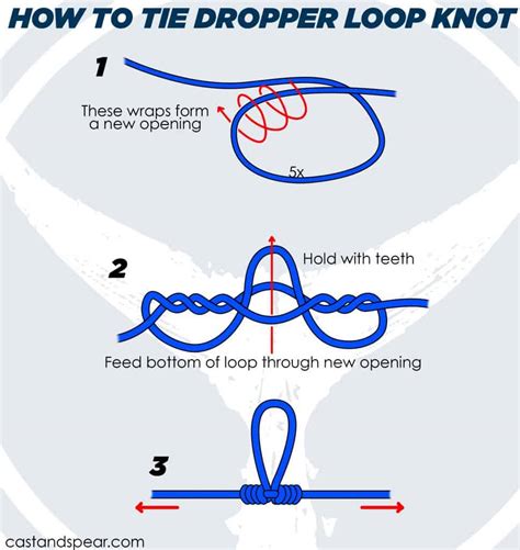 easy dropper loop knot